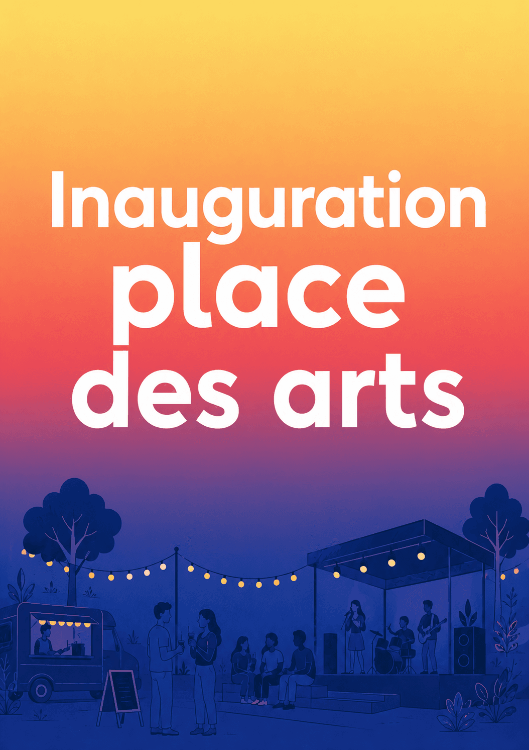 Inauguration de la place des Arts